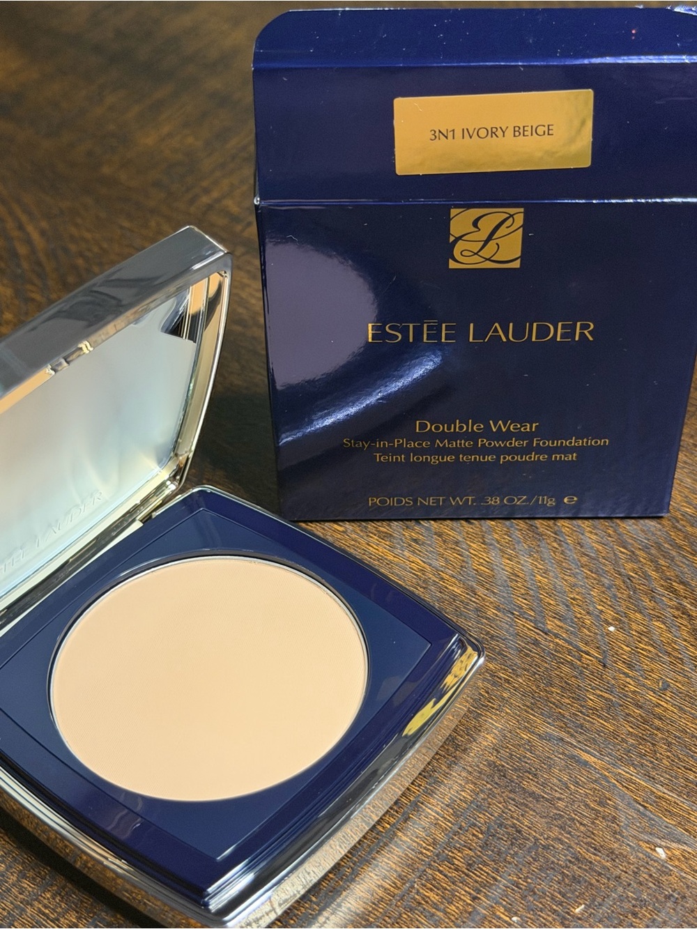 3N1-Estée Lauder Double Wear Matte Powder Foundation - Ivory Beige